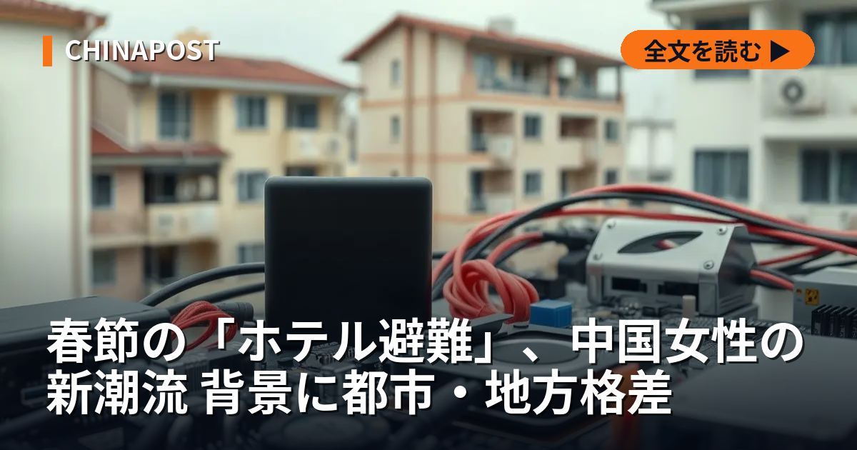 春節の「ホテル避難」、中国女性の新潮流 背景に都市・地方格差