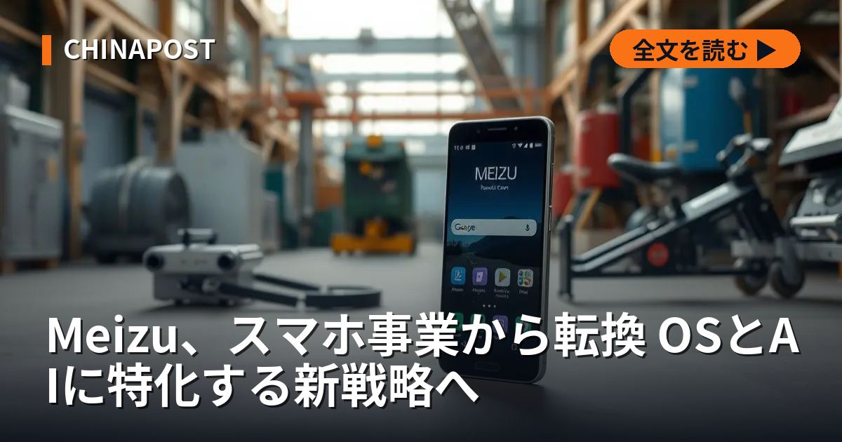 Meizu、スマホ事業から転換 OSとAIに特化する新戦略へ