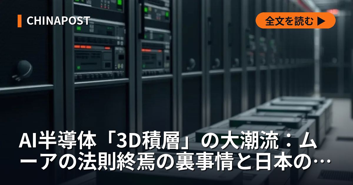 AI半導体「3D積層」の大潮流：ムーアの法則終焉の裏事情と日本の裏の覇権