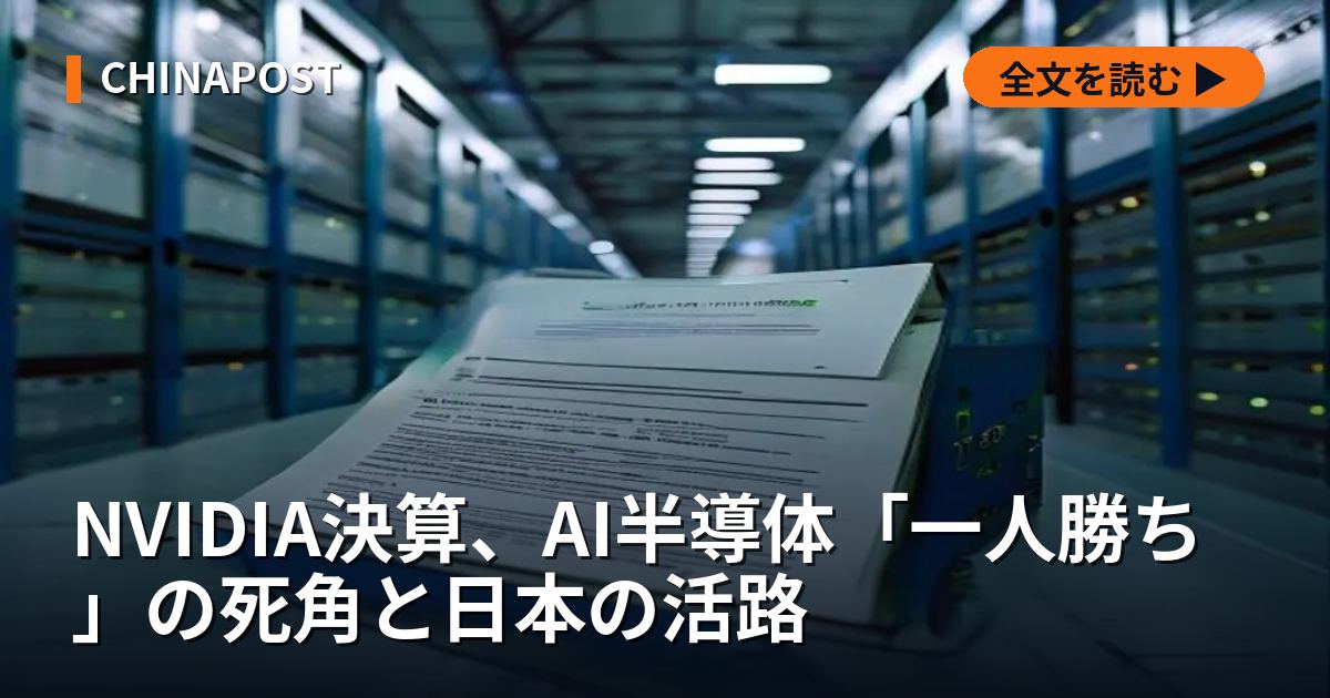 NVIDIA決算、AI半導体「一人勝ち」の死角と日本の活路