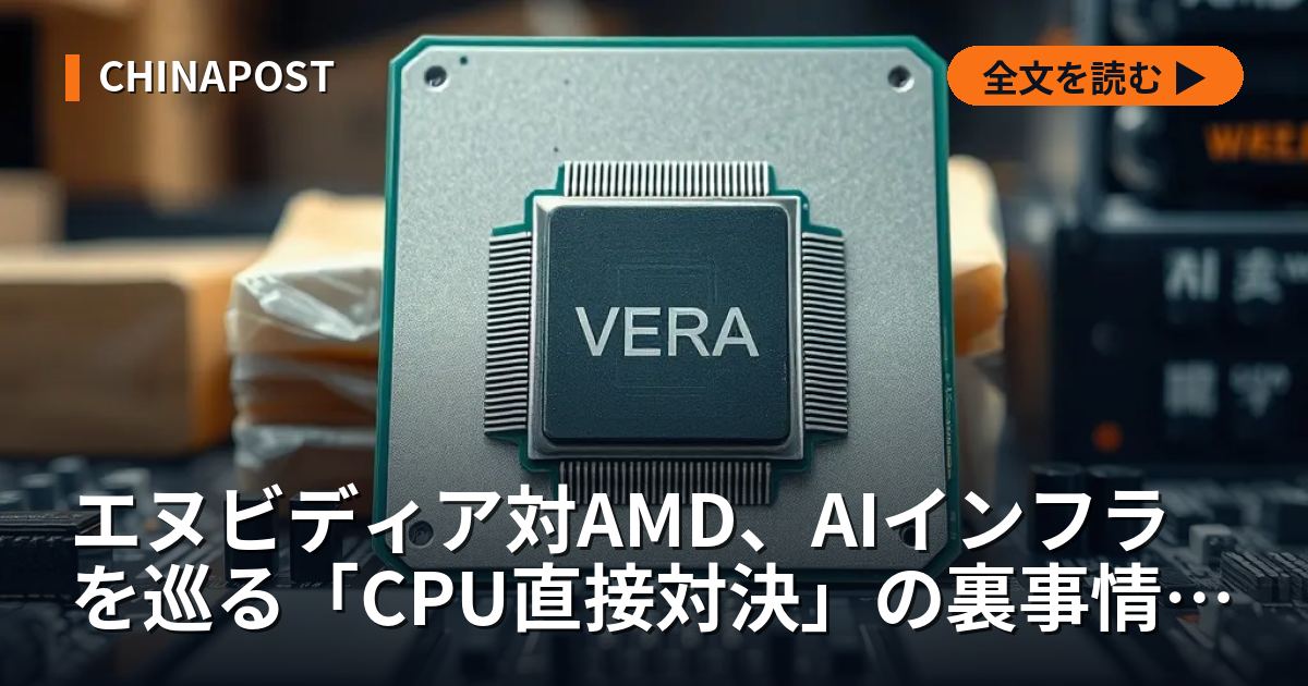 エヌビディア対AMD、AIインフラを巡る「CPU直接対決」の裏事情と全貌