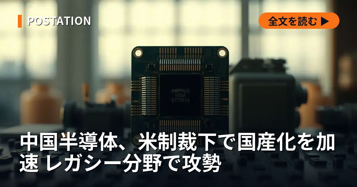 中国半導体、米制裁下で国産化を加速 レガシー分野で攻勢