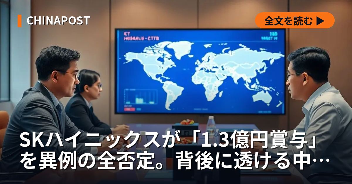 SKハイニックスが「1.3億円賞与」を異例の全否定。背後に透ける中国市場の冷え込みとAI半導体バブルの境界線