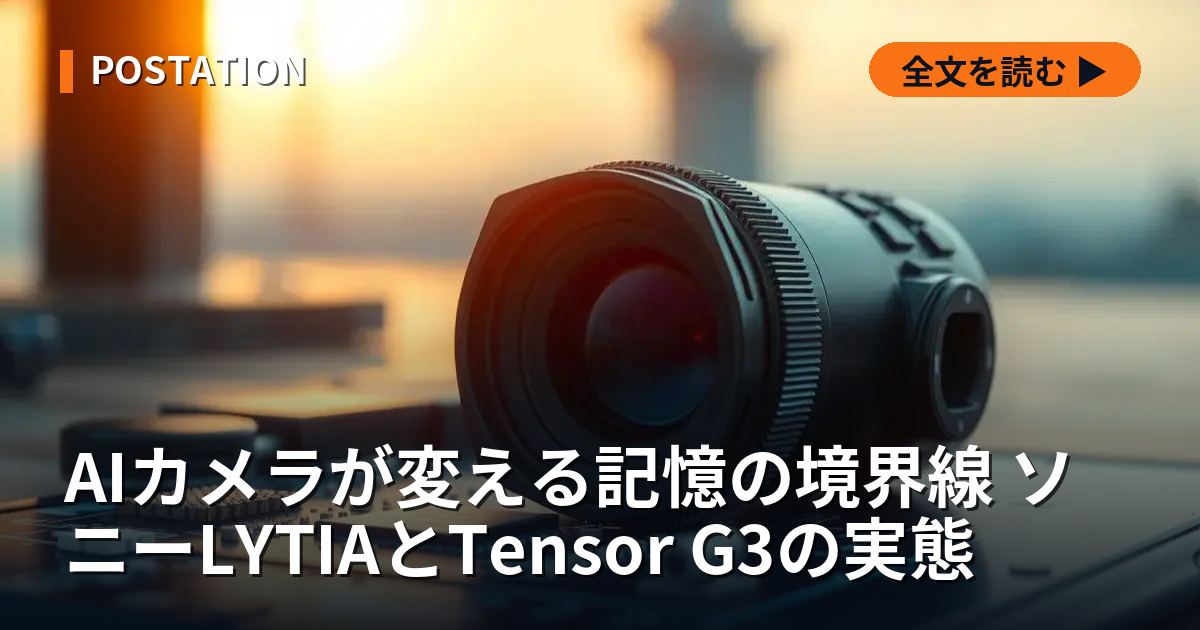 AIカメラが変える記憶の境界線 ソニーLYTIAとTensor G3の実態