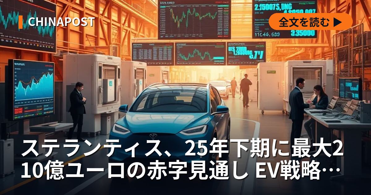 ステランティス、25年下期に最大210億ユーロの赤字見通し EV戦略見直しで