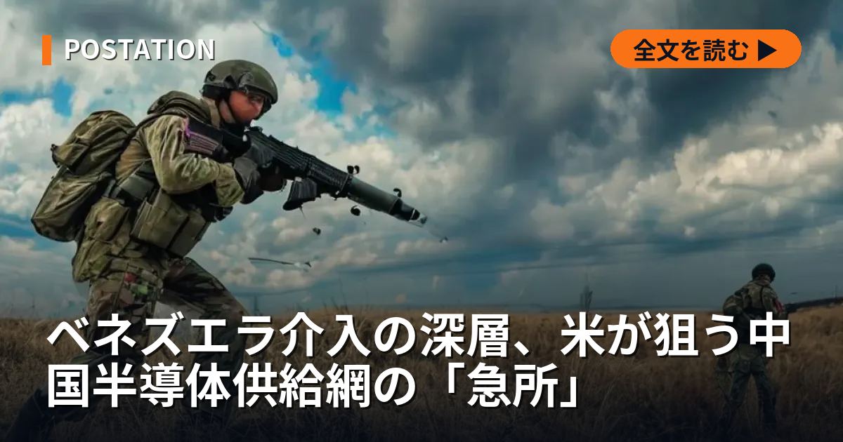ベネズエラ介入の深層、米が狙う中国半導体供給網の「急所」