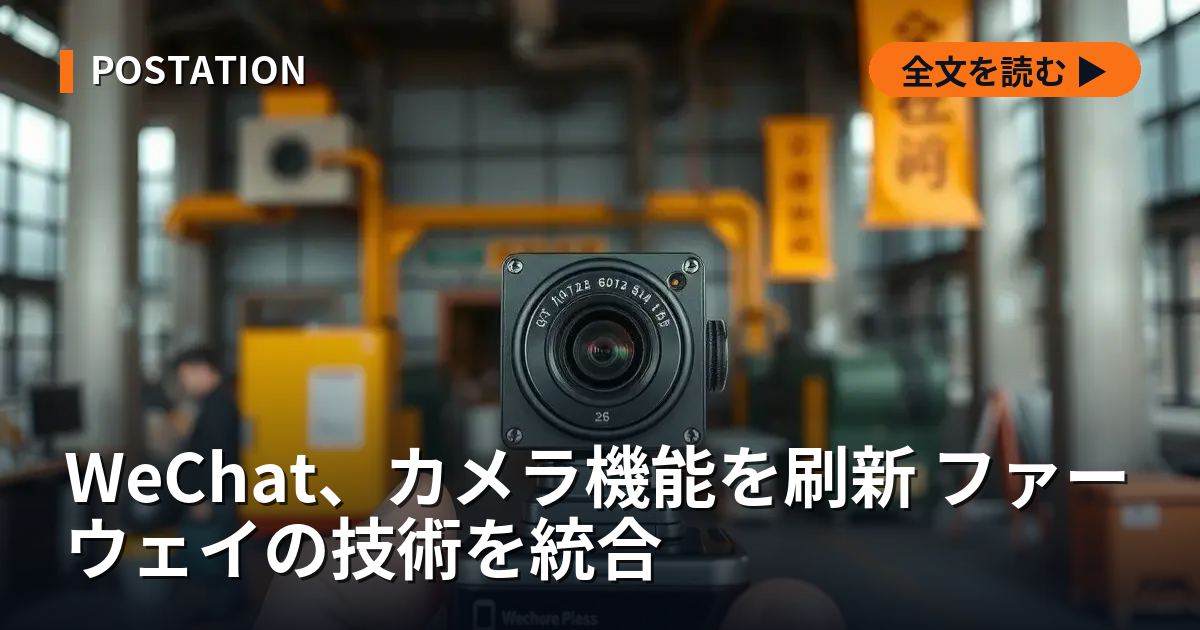 WeChat、カメラ機能を刷新 ファーウェイの技術を統合