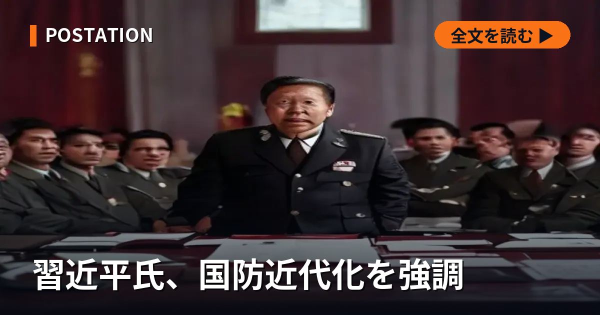習近平氏、国防近代化を強調